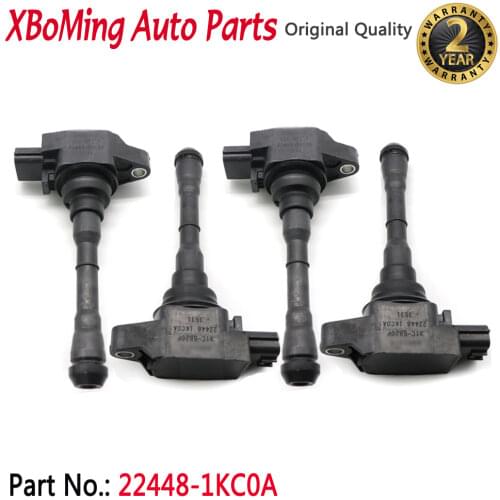 4pcs/lot Ignition Coil Replacement 22448-1KC0A 224481KC0A For Nissan Juke Sentra Rogue Sport 1.6L 2011-2019