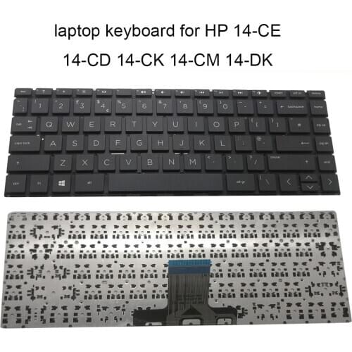 Laptop Replacement Keyboards for HP Pavilion 14-CE notebook PC UK keyboard 14-CD CK 14M-CD 14-DQ 14-DK 14-CE000 British Version