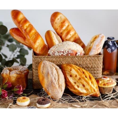High quality simulation bread childrens kitchen toys artificial high-grade realistic bread soft fragrance cake baking process