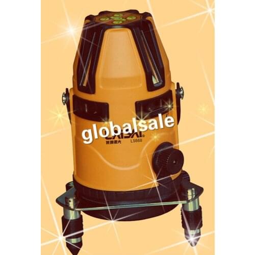 FREE SHIPPING LS668 High accuracy 8 Lines 1 Dot Laser level instrument 4V4H1D Precision measure Level tools Beam direction 635nm