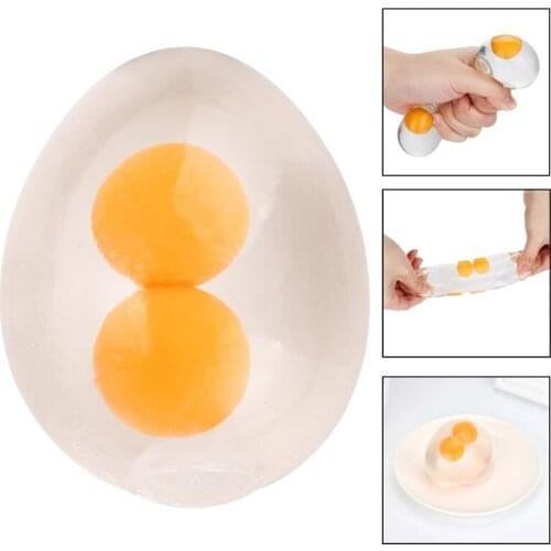 3pcs Funny Anti Stress Ball Venting Balls Novelty Fun Splat Eggs Squeeze Stresses Reliever Toys Antistress gifts