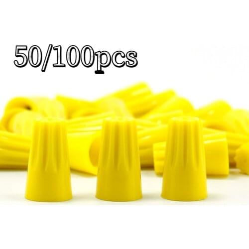 10/50/100pcs Screw Terminal Cap Spring Wire ConnectorPractical Electrical Wire Connection Screw Twist Connecto P4 Practical Kit