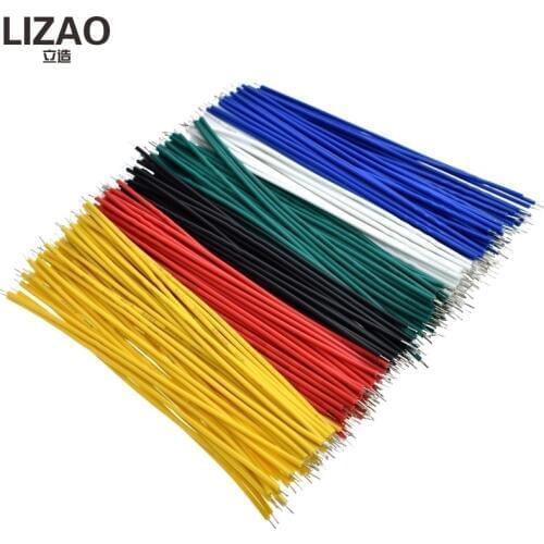 100PCS Tin-Plated Breadboard PCB Solder Cable 24AWG 10CM Fly Jumper Wire Cable Tin Conductor Wires 1007-24AWG Connector Wire