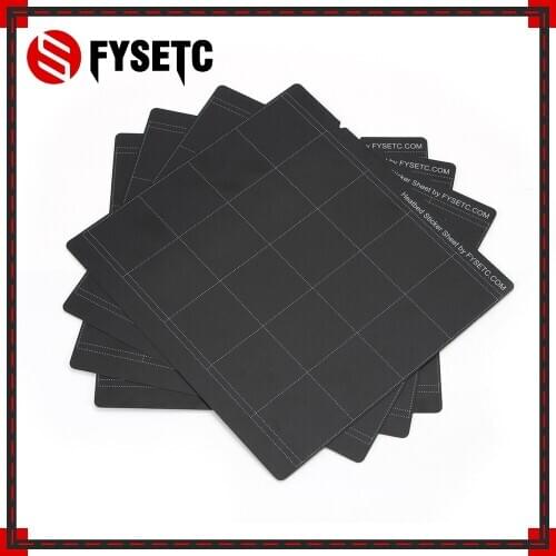 5pcs Prusa i3 MK3 MK52 Sheet Heat Bed Platform 3D Printer Buildplate Black Sticker Sheet For Prusa i3 Mk3 Mk2.5 Heat Bed