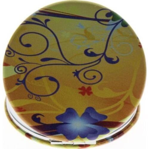 6cm Round Double Sided Stainless Steel Folding Portable Cute Small Best Make Up Mirror