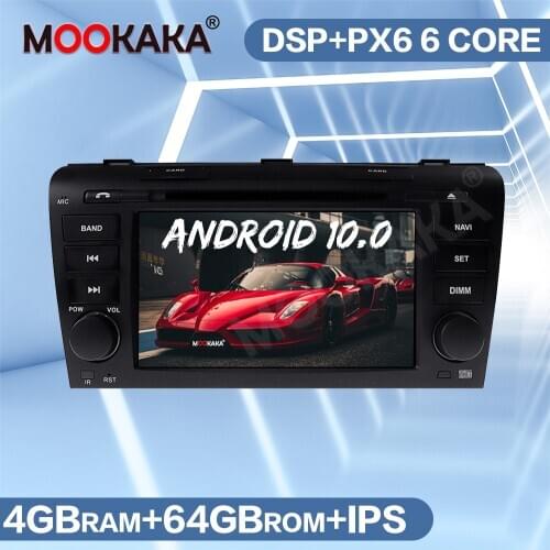 Android 10.0 PX6 Car Radio DVD Player For Mazda 3 2003-2009 Audio Multimedia GPS Navigation Auto Screen Stereo Head Unit Carplay