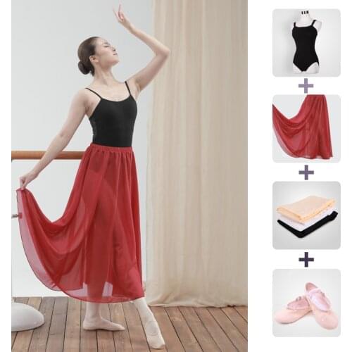 Ballerina ballet tulle skirt gymnastics leotard practice dress teacher wrap ballet dance ballet chiffon dance yoga skirt