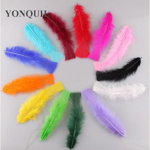 Free Shipping 13 Colors Natural Fluffy Turkey Feather 300 Root Sell DIY Clothing Cap Shoes Ornament Accessories 15-20Cm 6-8 Inch
