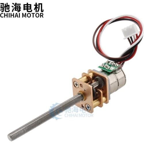 ChiHai Motor CHS-GM12-10BY straight screw stepper motor length M3*33.6mm 2 phase 4 wire mini dc brushless Stepper gear motor