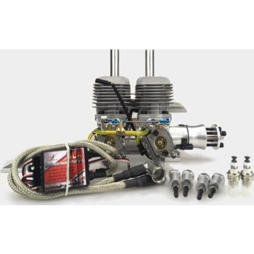 DLA64i2 64cc Twin Cylinder In line CNC Gasoline Engine for RC Airplane