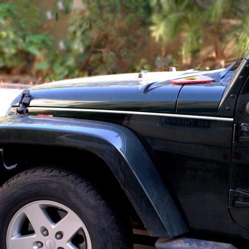 For Jeep Wrangler 2007-2017 4PCS Stainless Steel Car Door Window Body Trim Molding Accessories Cover Trims