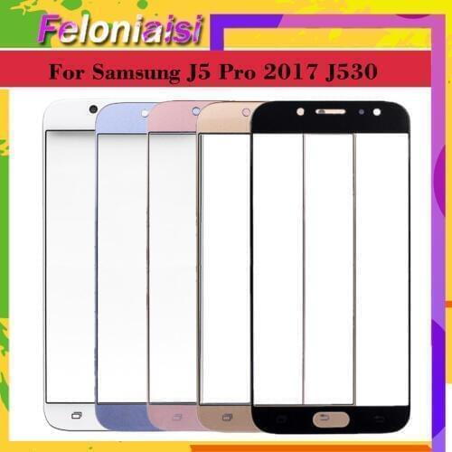 For Samsung Galaxy J5 2017 J5 Pro J530Pro J530 J530F Touch Screen Outer Glass TouchScreen Lens Front Panel