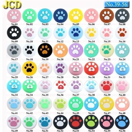JCD 2PCS Cute Cat Paw Claw Thumb Stick Grip Cap Joystick Cover For Switch Lite NS Joy-Con Controller Joycon Thumbstick Case