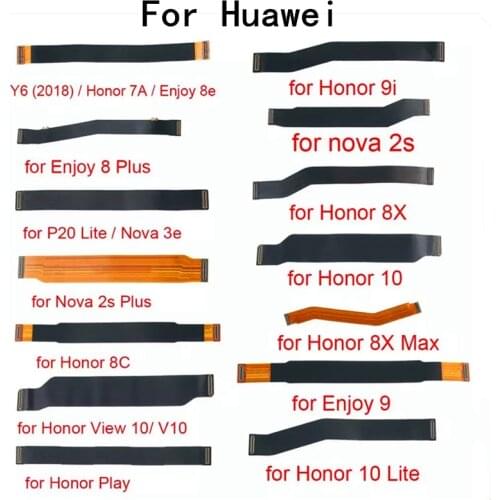 Main Motherboard Connector LCD Flex Cable Replacement parts For Huawei Honor 7A 8E 8Plus Play Nova 2S Plus 3e 3i 4e P20 P30 Lite