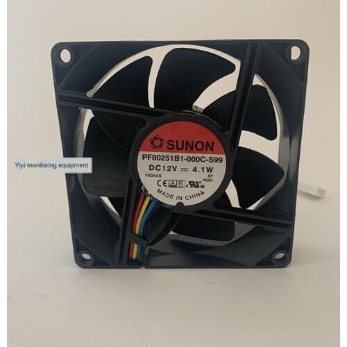 PF80251B1-000C-A99 New For SUNON pwm 4-wire 8025 12V fan 4.1W 8CM Double Ball Chassis cooling Fan