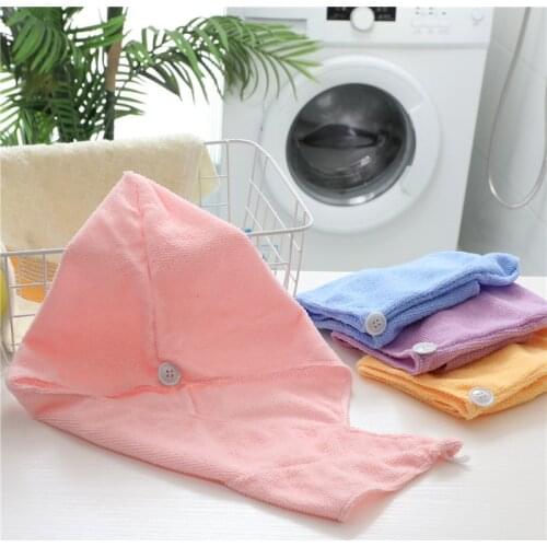 Solid Color Water Absorption Dry Hair Cap Bath Towel Microfiber Towel Home Spa Swimming Pool Beach Towels Bathroom Household