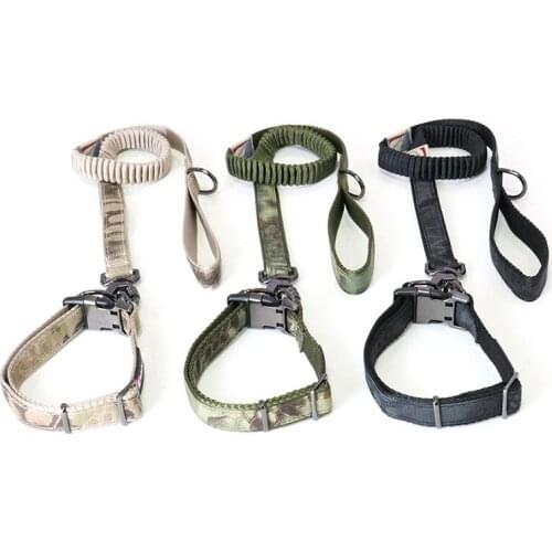 Pet Dog Nylon Collar Leash Camouflage Double Layer Nylon Adjustable Durable For Dogs Collars Leash Set Training