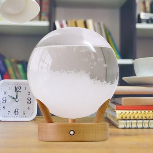 Glass Weather Station Light Up Weather Forecaster Barometer Droplet Storm Glass Creative Drop-Shaped Storm Glass Bottle For Home