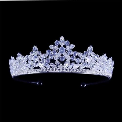 Fashion Zircon Tiaras Crowns Children Girl Show Bridal Prom Bride Bridesmaid Gift Wedding Party Jewelry Crown Hair Accessories
