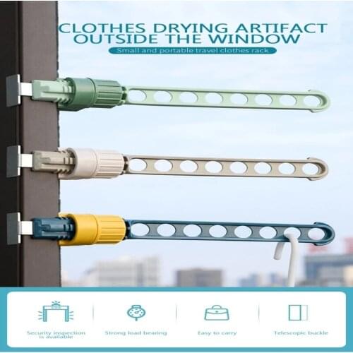 Outdoor Business Trip Portable Window Frame Clothes Hanger Portable Indoor Window Drying Rack Indoor Hanging Rack for Clothes
