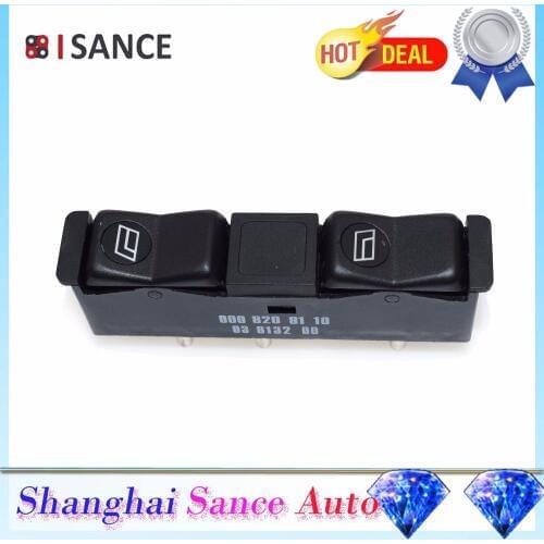 ISANCE Power Window Switch Right Passenger 0008208110 For Mercedes-Benz W122 W123 W128 W126 W201 190 240 300 280 500 1981-1993