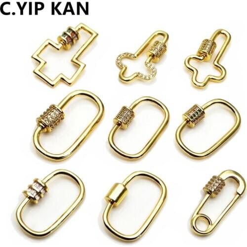 DIY jewelry making supplies luxury zircon rhinestone spiral buckles, pendant accessories, jewelry for making premium bracelet