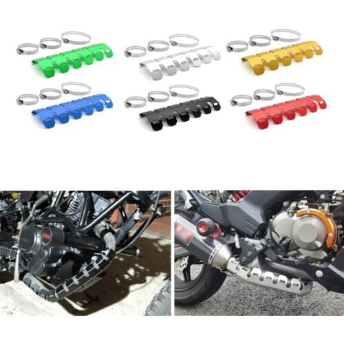 Motorcycle Exhaust Muffler Pipe Protector Heat Shield Cover Professional Refit K1KE
