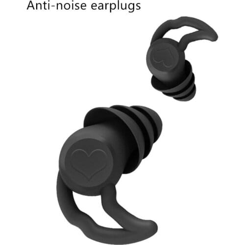 1Pair Soft Silicone Earplugs Noise Reduction Ear Plugs for Travel Study Sleep Waterproof Hear Safety Anti-noise Ear Protector