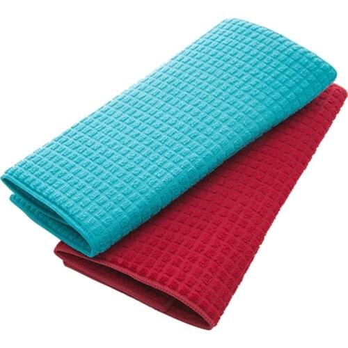 1pc Super-Absorbent Microfiber Dish Drying Mat Microfiber Cleaning Cloth 30x40cm (Random Color)