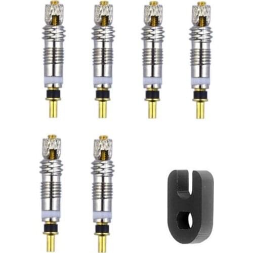 2/6/12pcs Brass French Presta Bicycle Tire Valve Core Removal Tool MTB Road Bike Tire Repair Service Accessories Parts Universal