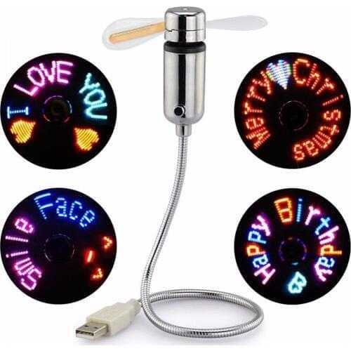 2018 usb fan watches LED mini clock display real time clock timing luminous fan night light lamp Wrist watch Summer must
