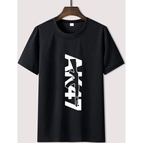 2021 AK 47 T shirt Unisex Guns Ak War Military T-shirt Kalashnikov Ak-47 Shirt