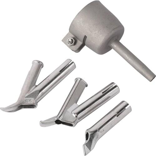 4 Speed Welding Nozzles For Vinyl Pvc Plastic Hot Air Blower Triangle Speed Nozzle 5Mm Round Welding Head Alloy Y Type