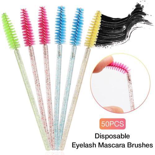 50PCS Disposable Eyelash Mascara Brushes Makeups Brushes Wands Applicator Makeup Brush Kits Makeup Tools