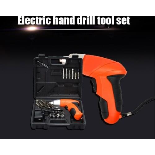 Cordless Screwdriver Electric Screwdriver Cordless Drill Power Tools Handheld Drill Lithium Battery Charging Drill USB Recharge