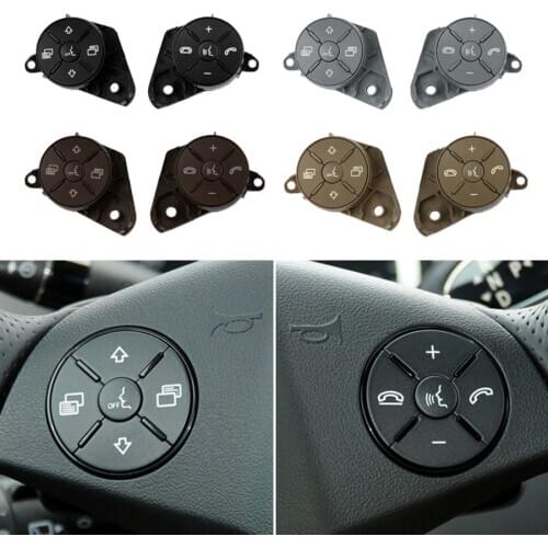 Car Multi-Function Steering Wheel Switch Control Button Trim Cover For Mercedes W164 ML GL W251 R Class 2007-2011 Audio Control
