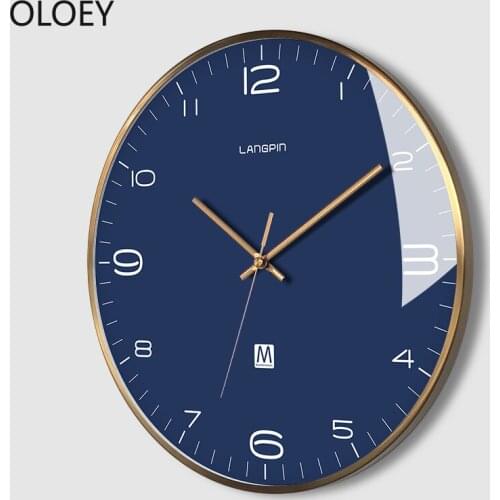 Metal Large Wall Clock Modern Design Living Room Bedroom Home Decor Office Silent Clocks Farmhouse Decor Wall Clocks Wall Watch