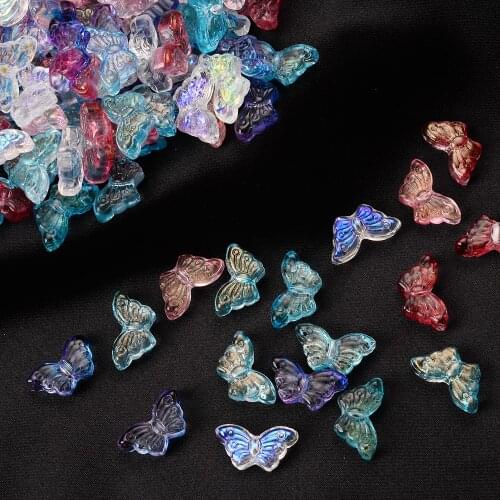 8*15mm Butterfly Shape Crystal Beads Faceted Loose Spacer Bead for Jewelry Making DIY Bracelet Handmade Crafts Accessories