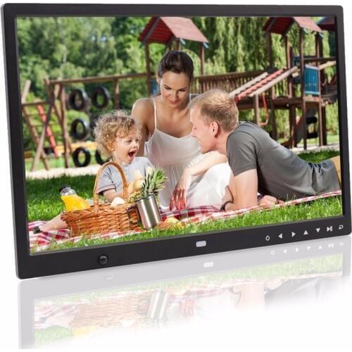 15 inch motion sensor body sensor touch buttons infront hd loop playback video picture player digital photo frame digital album