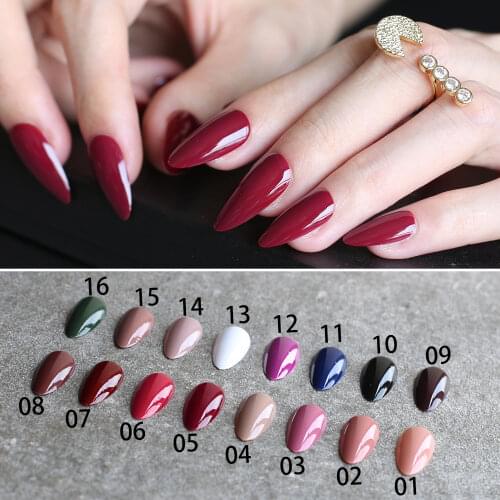 UV glossy false nails Water droplets shiny wedding nails burgundy stiletto blue Black UV fake nails 28pcs full set