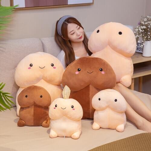 Hot Sale Cute Penis Plush Toy Pillow Soft Sexy Toy Stuffed Funny Cushion Simulation Lovely Gift for Girlfriend Home Decor