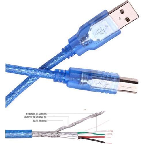 USB 2.0 Scanner Printer Cable High Speed USB2.0 A To B Male Sync Digital Data Cable For Canon Epson HP Printer 0.3m 0.5m 1m 1.5
