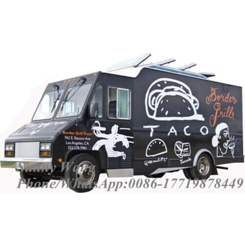 Classic Vintage Street Electric Food Truck Trailer Mobile Kitchen Vending Machine Snack Coffee Hot Dog Fast Food Cart