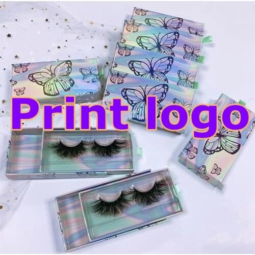 Lash Boxes Wholesale Eyelash Packaging Newest Empty Lash Case with Clear Tray 25mm Mink Lash Boxes Packaging butterfly box
