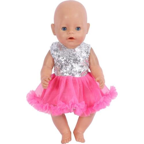 Doll Clothes Fit for 17 18Inches Baby Born Clothes 43 cm Baby Clothes Fashion Suit Dress Set Accessories DIY Baby Birthday Gift