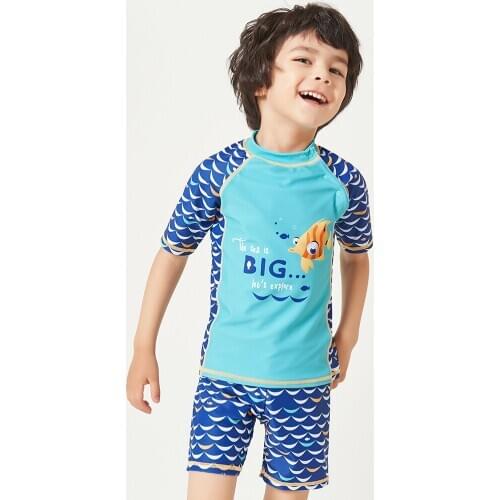 Julysand Swimwear Kids Two Piece Swimsuit Children Cartoon Printed Bathing Suit Boy High-end Swimwear