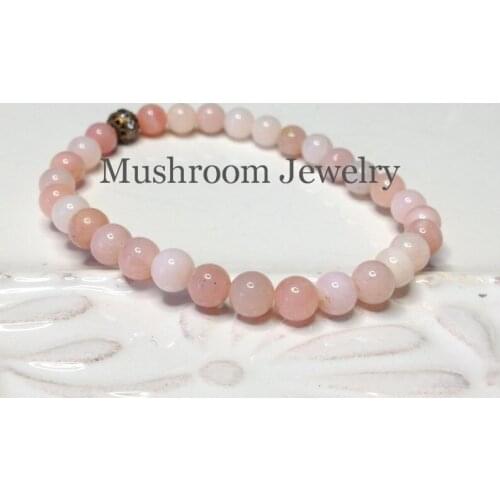 Pink Opal Jade womens Mens Natural Stone Bracelets&bangles stone beads Bracelets Jewelry for men gift