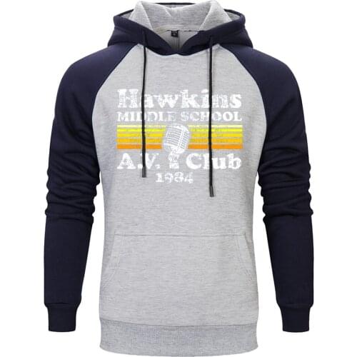 Microphone 1984 Raglan Hooded Mens Hip Hop Leisure Standard Pullovers Tops Clothing New Arrival 2020 Retro Moletom Masculino