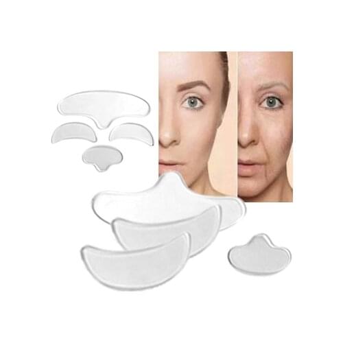 1Set Neck Forehead Nasolabial Pads Anti Wrinkle Tape for Face Wrinkle Treatment Prevention Wrinkle Remover Skin Care Drop Ship