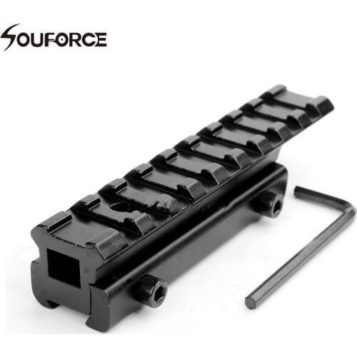 Extension Rail Mount 11mm to 20mm Dovetail to Weaver Rail Mount Base Adapter Scope Mount Converter for Riflescopes Airsoft Guns